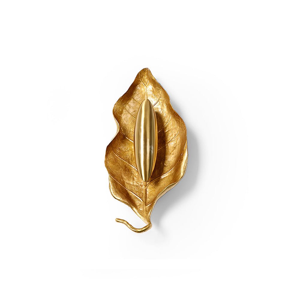 Evraee Nordic Art Leaf Brass Wall Lamp - Letslighting