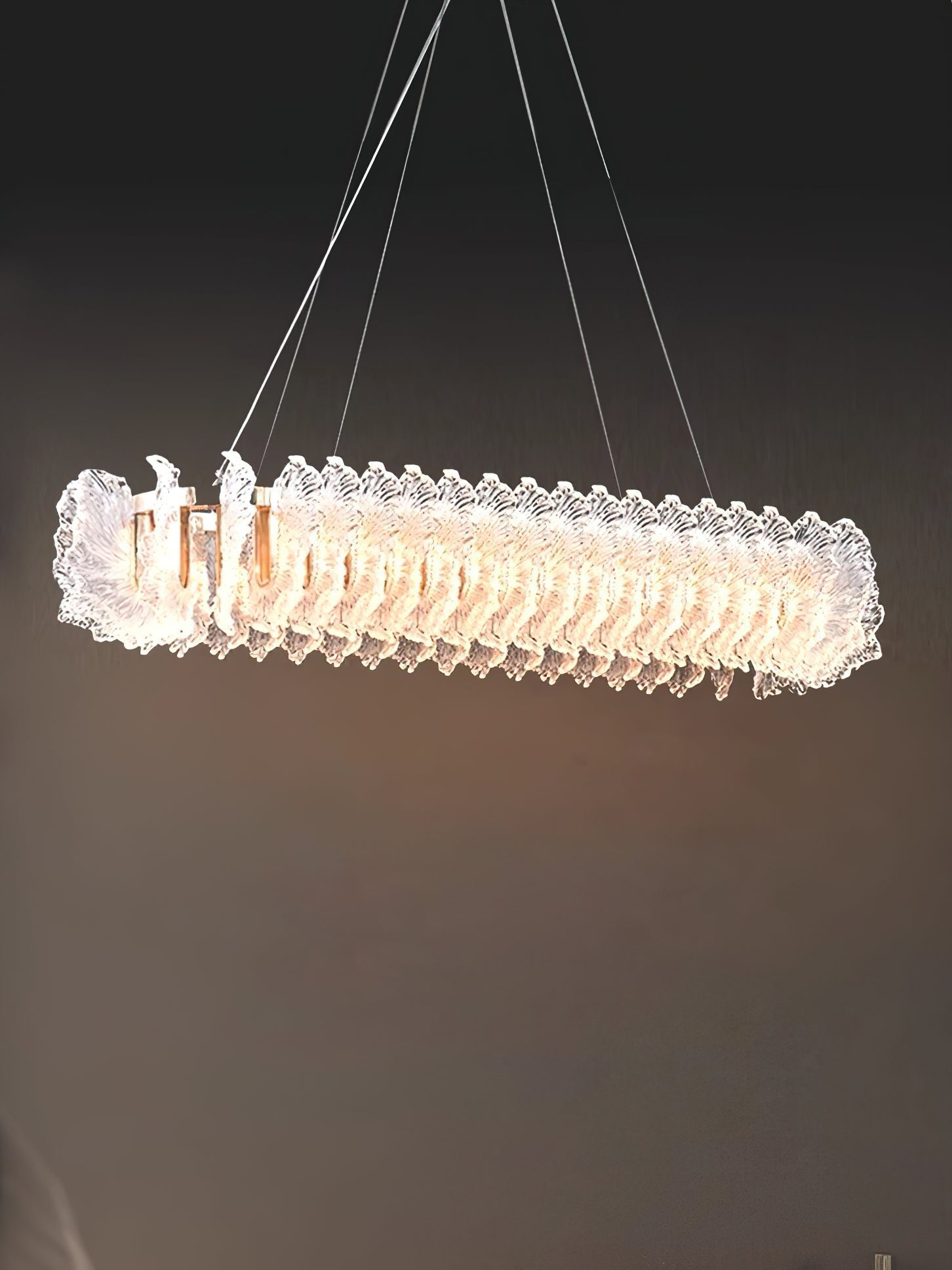 Ulcarir Luxury Leaf Glass Acrylic Chandelier - Letslighting