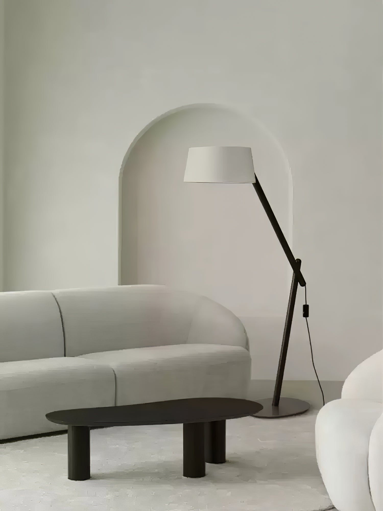 Cethar Scandinavian Fabric Floor Lamp - Letslighting