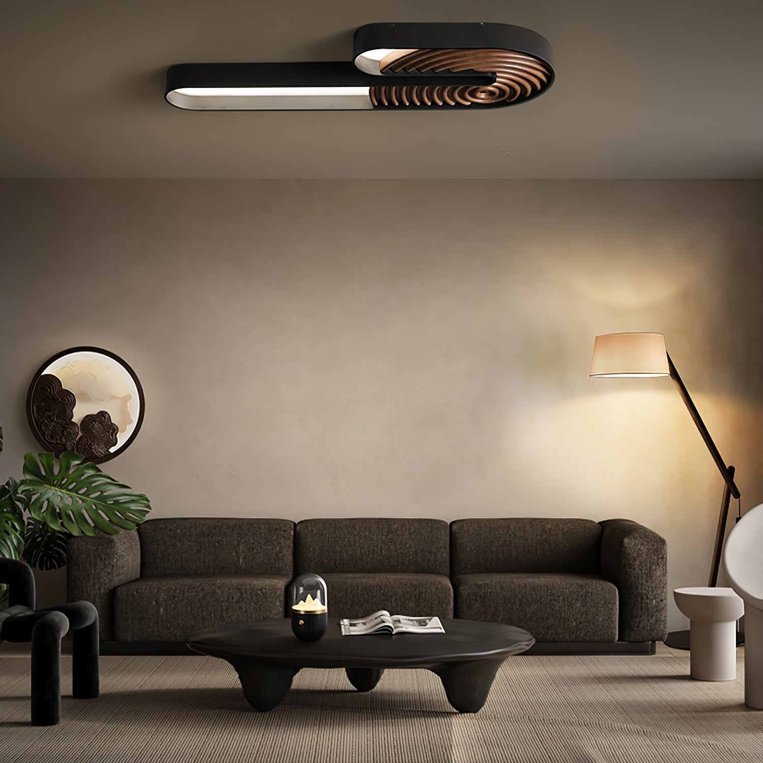 Cethar Scandinavian Fabric Floor Lamp - Letslighting