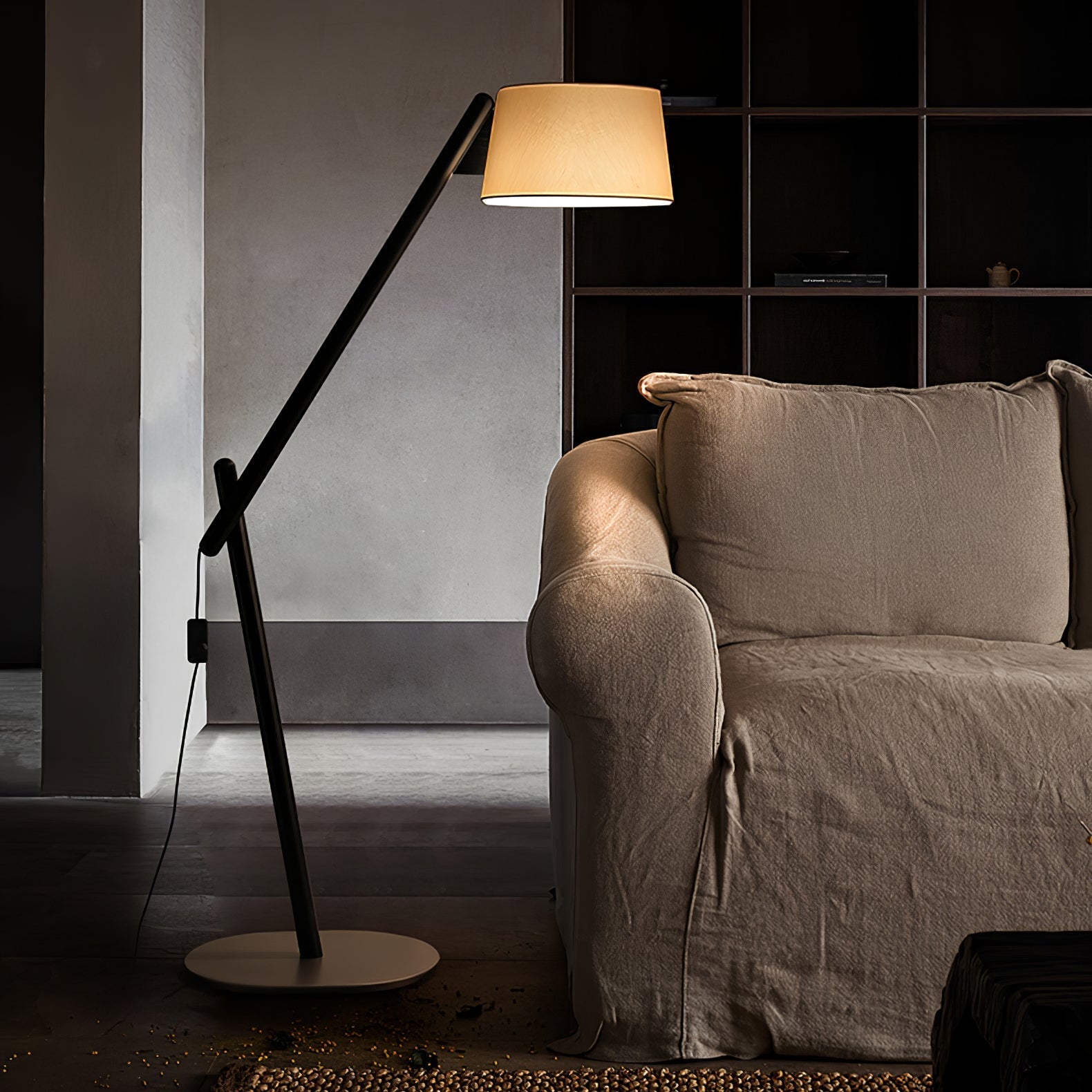 Cethar Scandinavian Fabric Floor Lamp - Letslighting