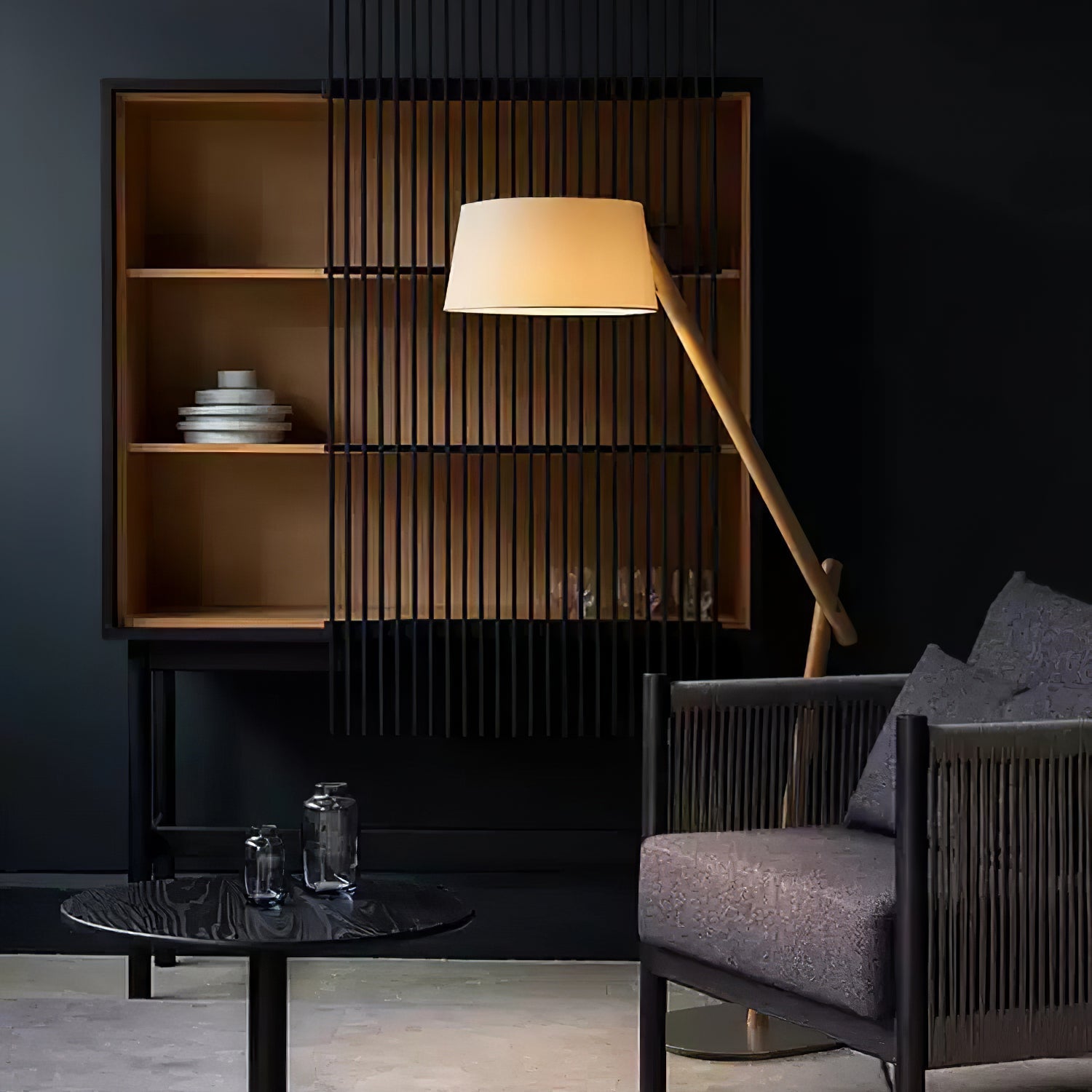 Cethar Scandinavian Fabric Floor Lamp - Letslighting