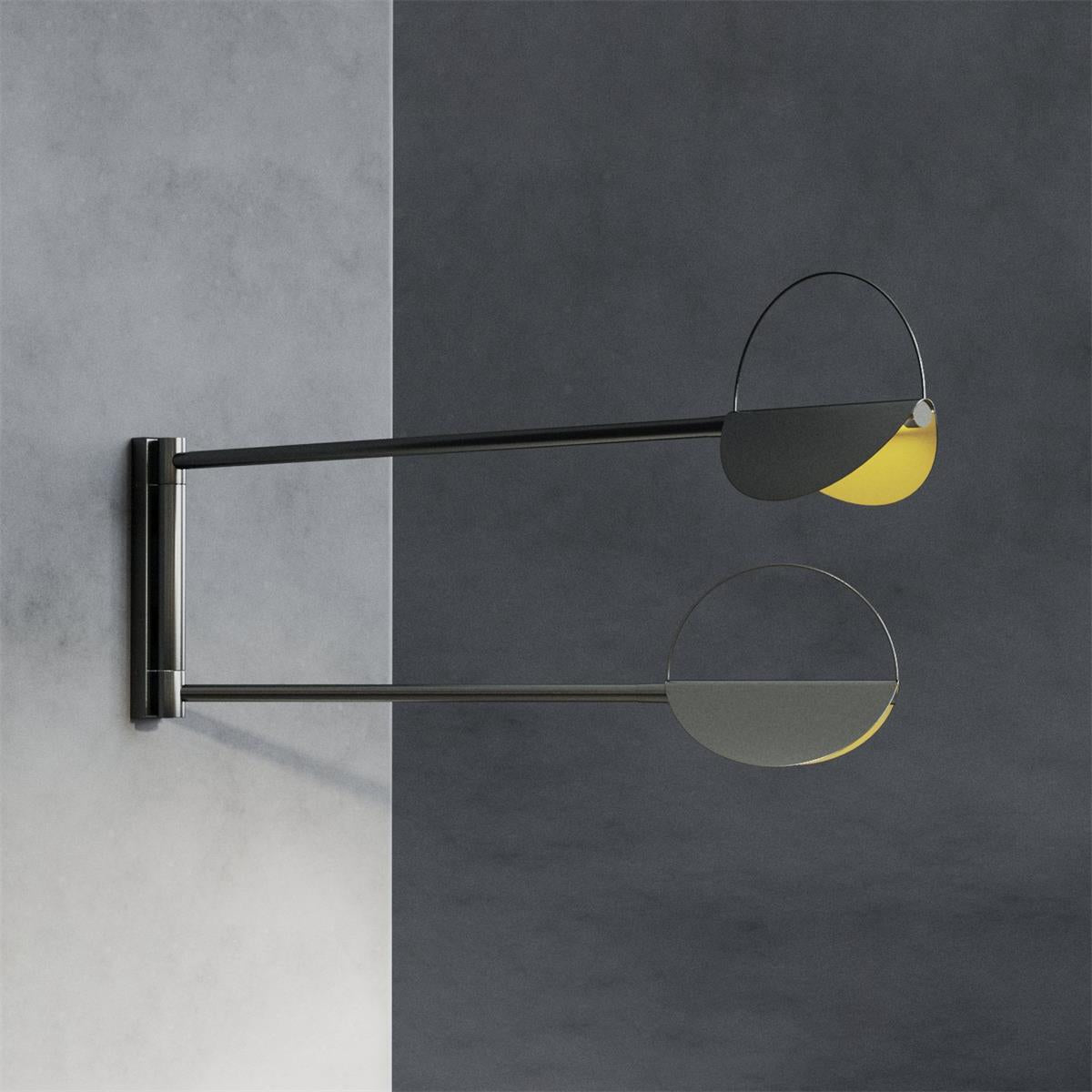 Leaves Wall Lamp Circular Matte Two-Arm Minimalist - Letslighting