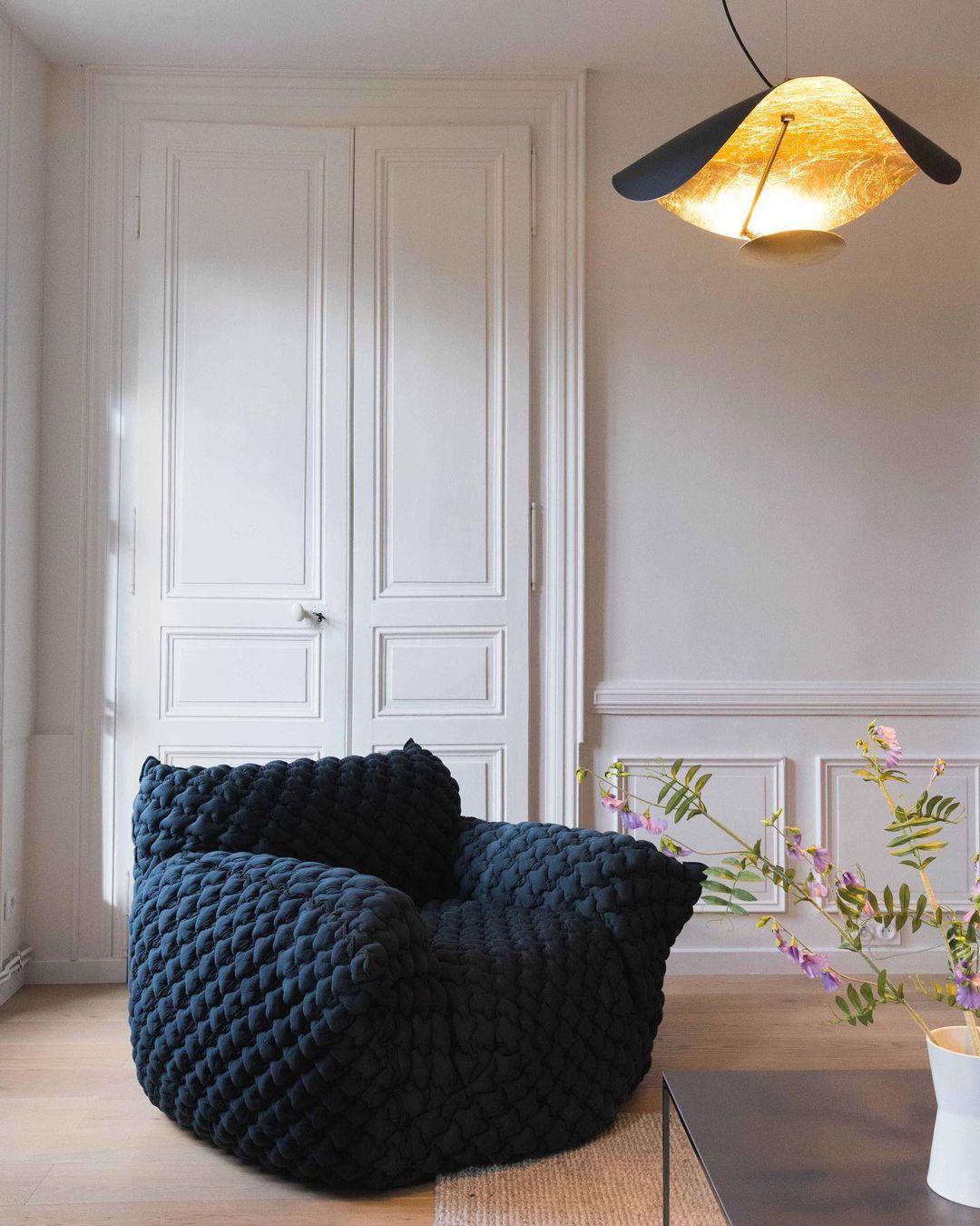 Lustra Pendant Lamp Black Gold Curved Shade - Letslighting