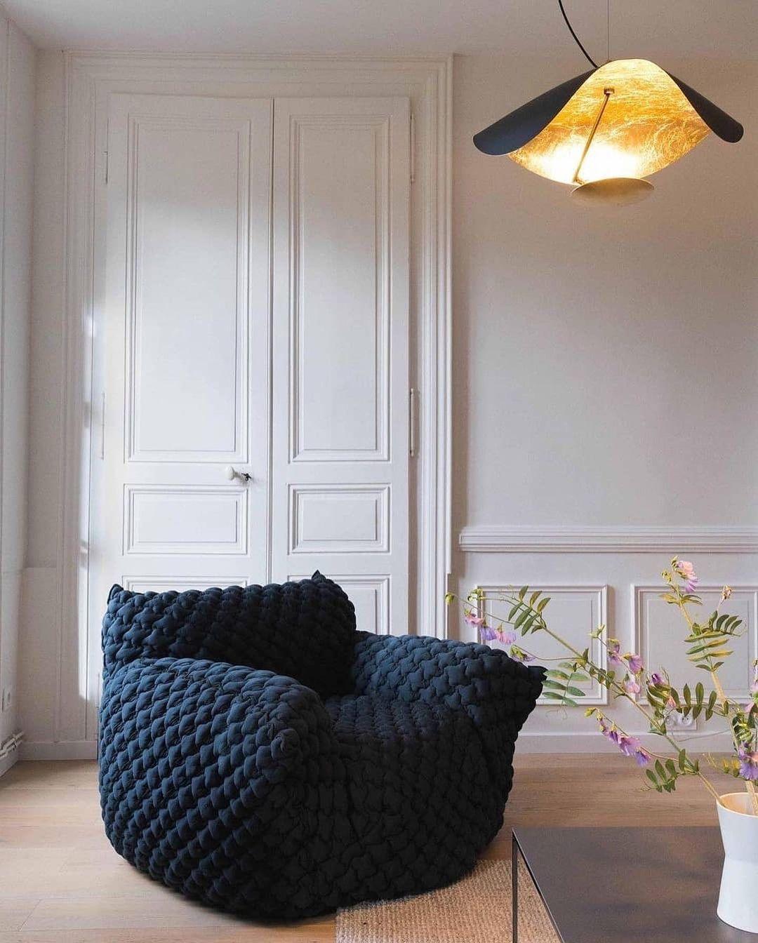 Lustra Pendant Lamp Black Gold Curved Shade - Letslighting