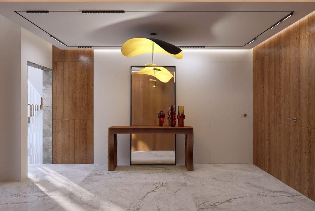 Lustra Pendant Lamp Black Gold Curved Shade - Letslighting