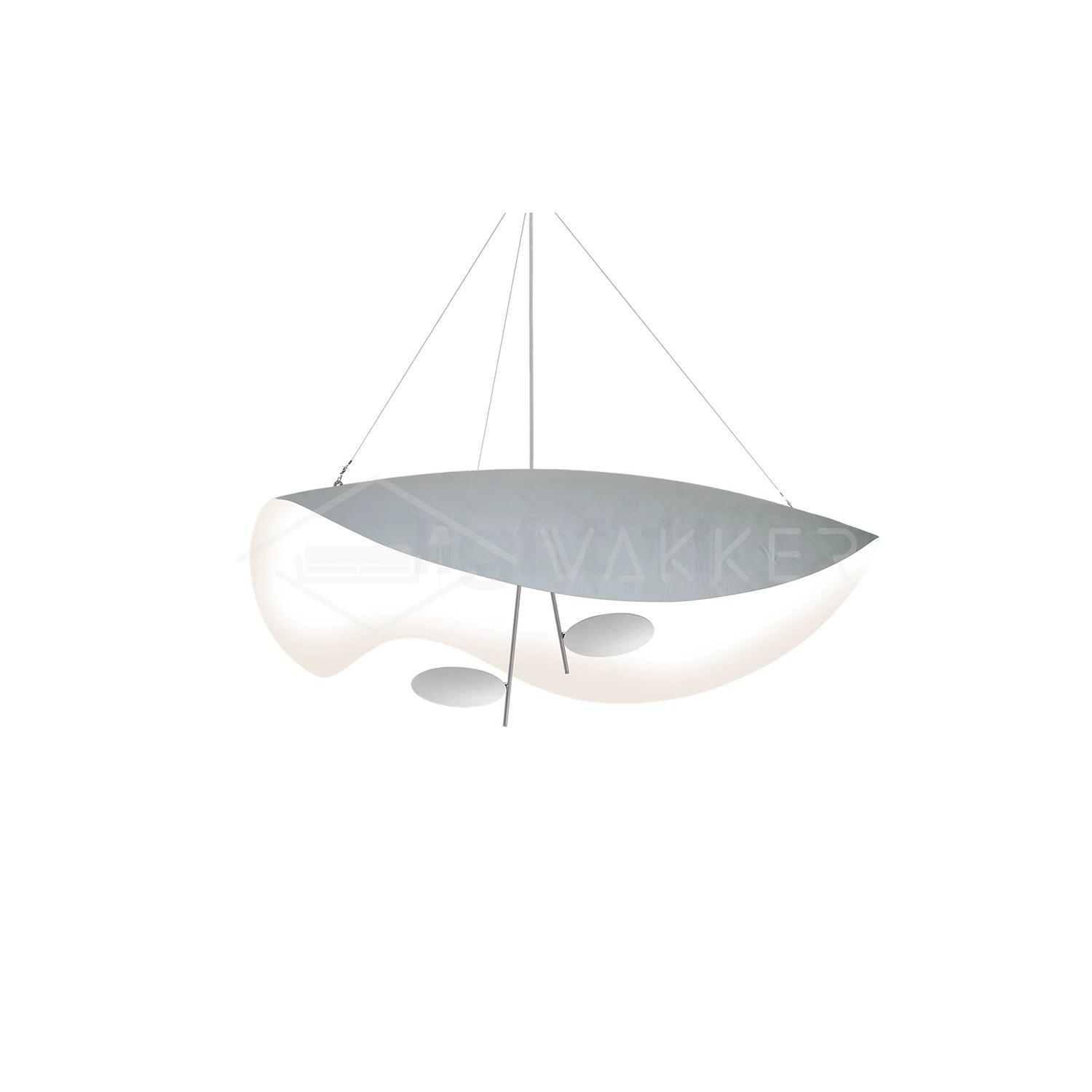 Lustra Pendant Lamp Black Gold Curved Shade - Letslighting