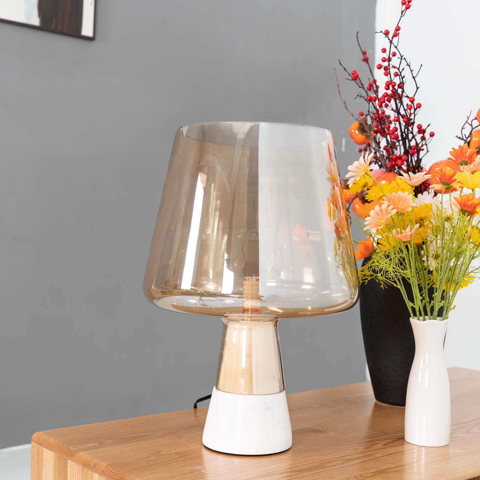 Lydia Minimalist Cement Table Lamp - Letslighting