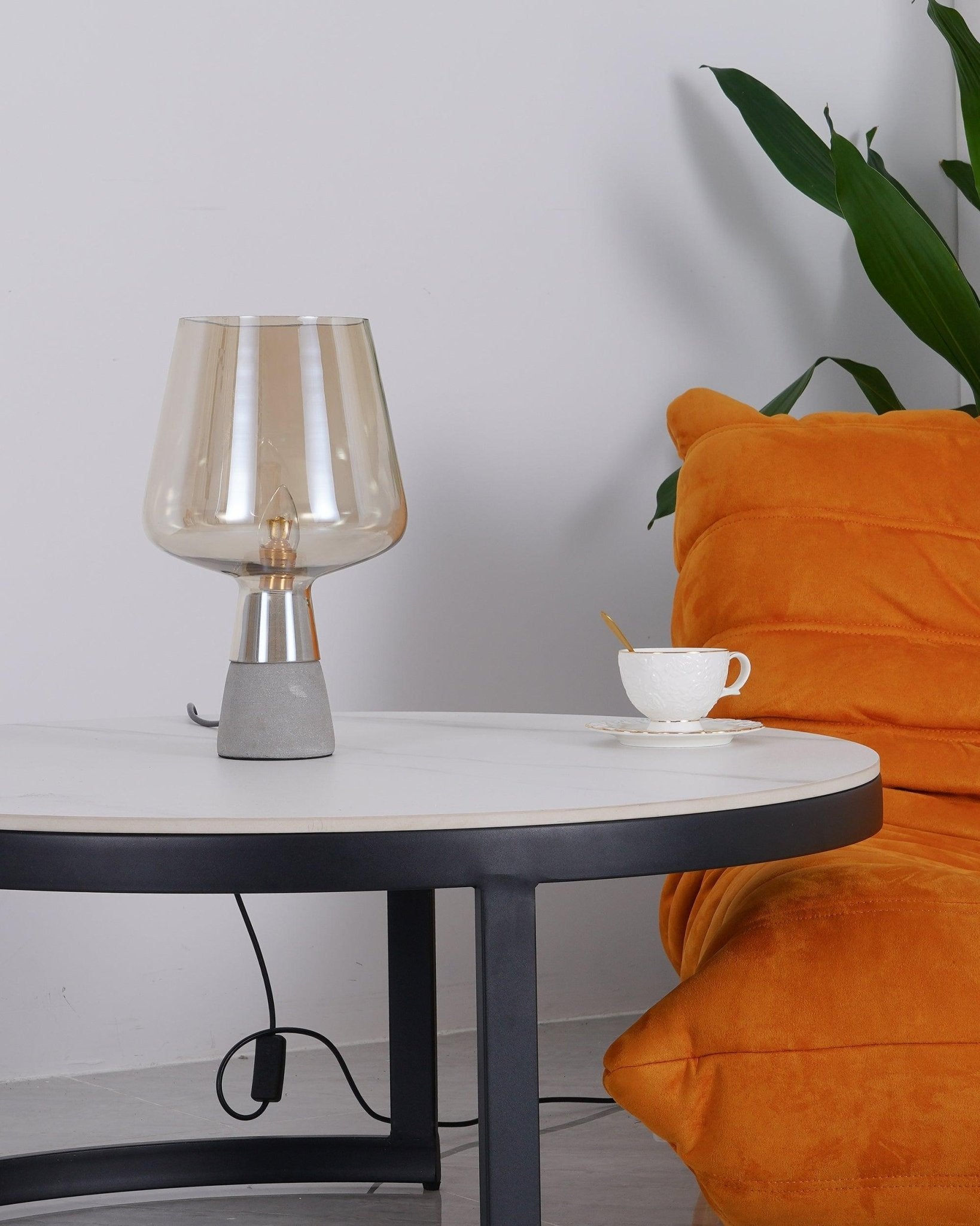 Lydia Minimalist Cement Table Lamp - Letslighting