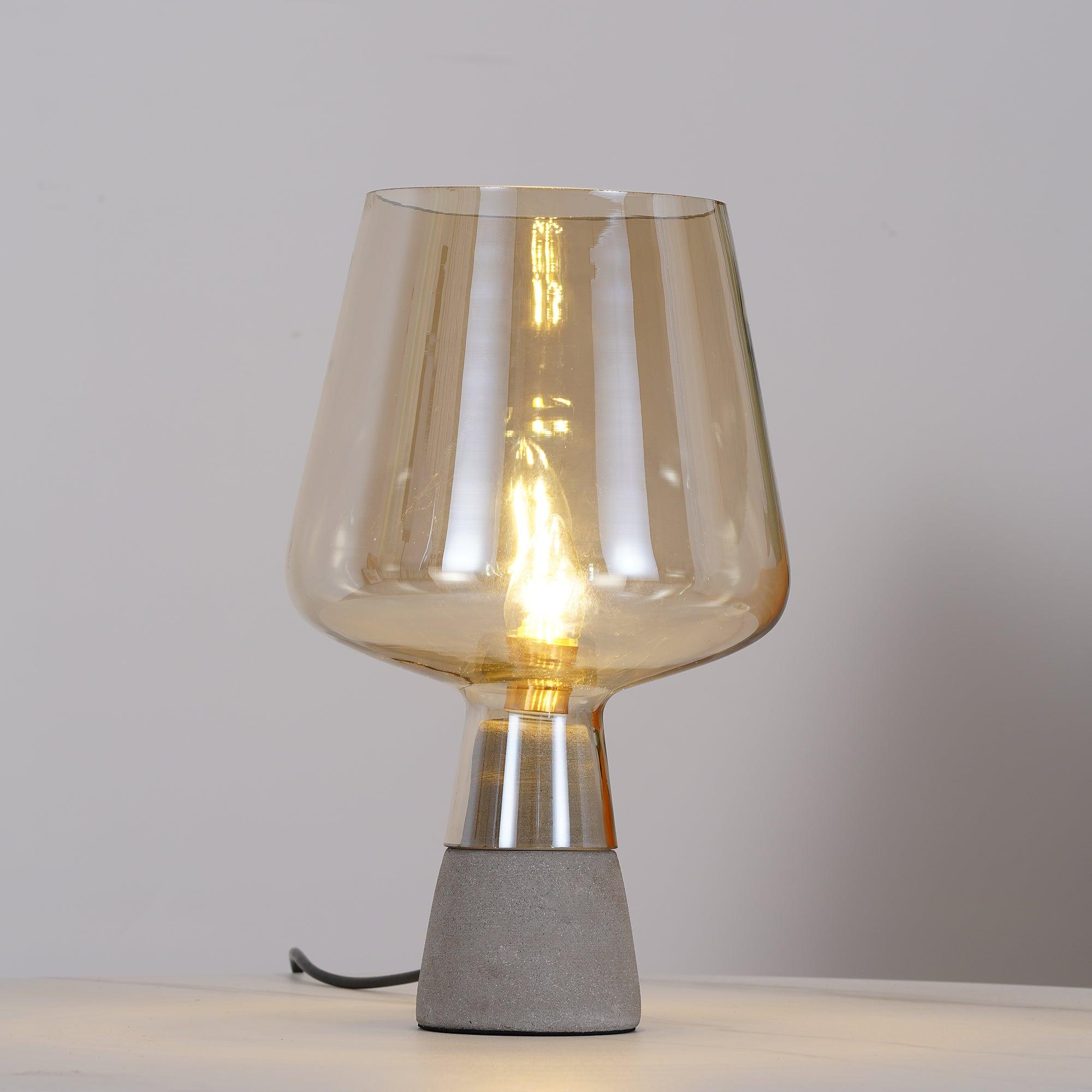 Lydia Minimalist Cement Table Lamp - Letslighting