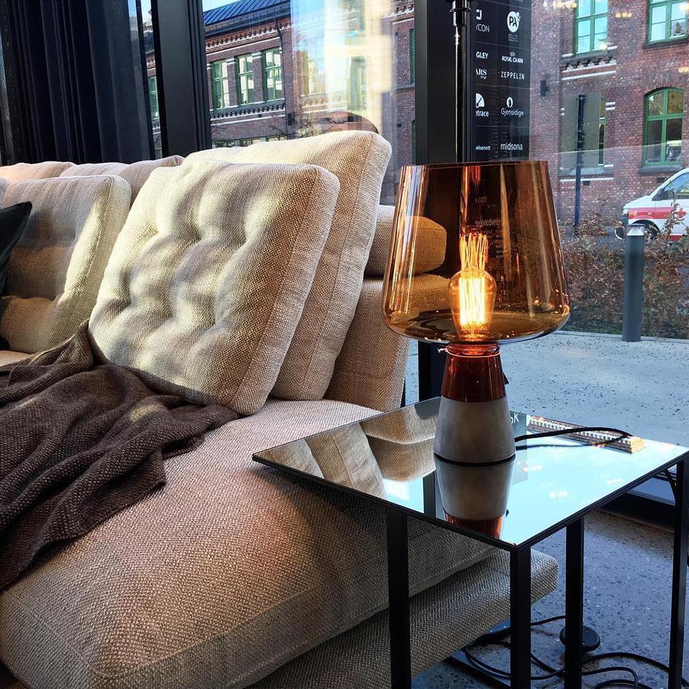 Lydia Minimalist Cement Table Lamp - Letslighting