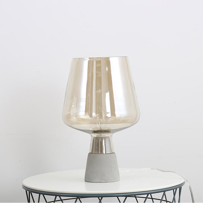 Lydia Minimalist Cement Table Lamp - Letslighting
