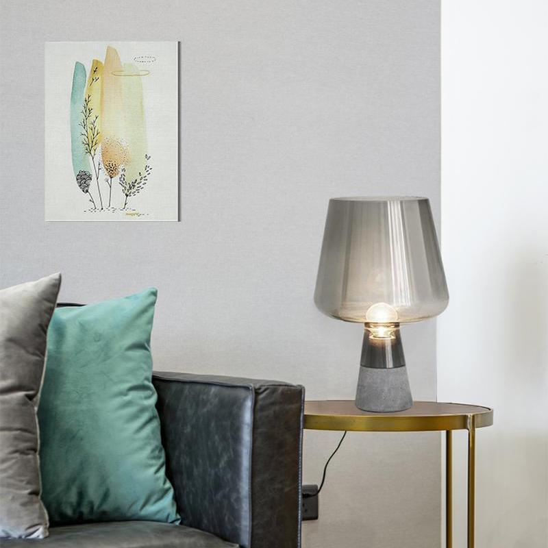 Lydia Minimalist Cement Table Lamp - Letslighting