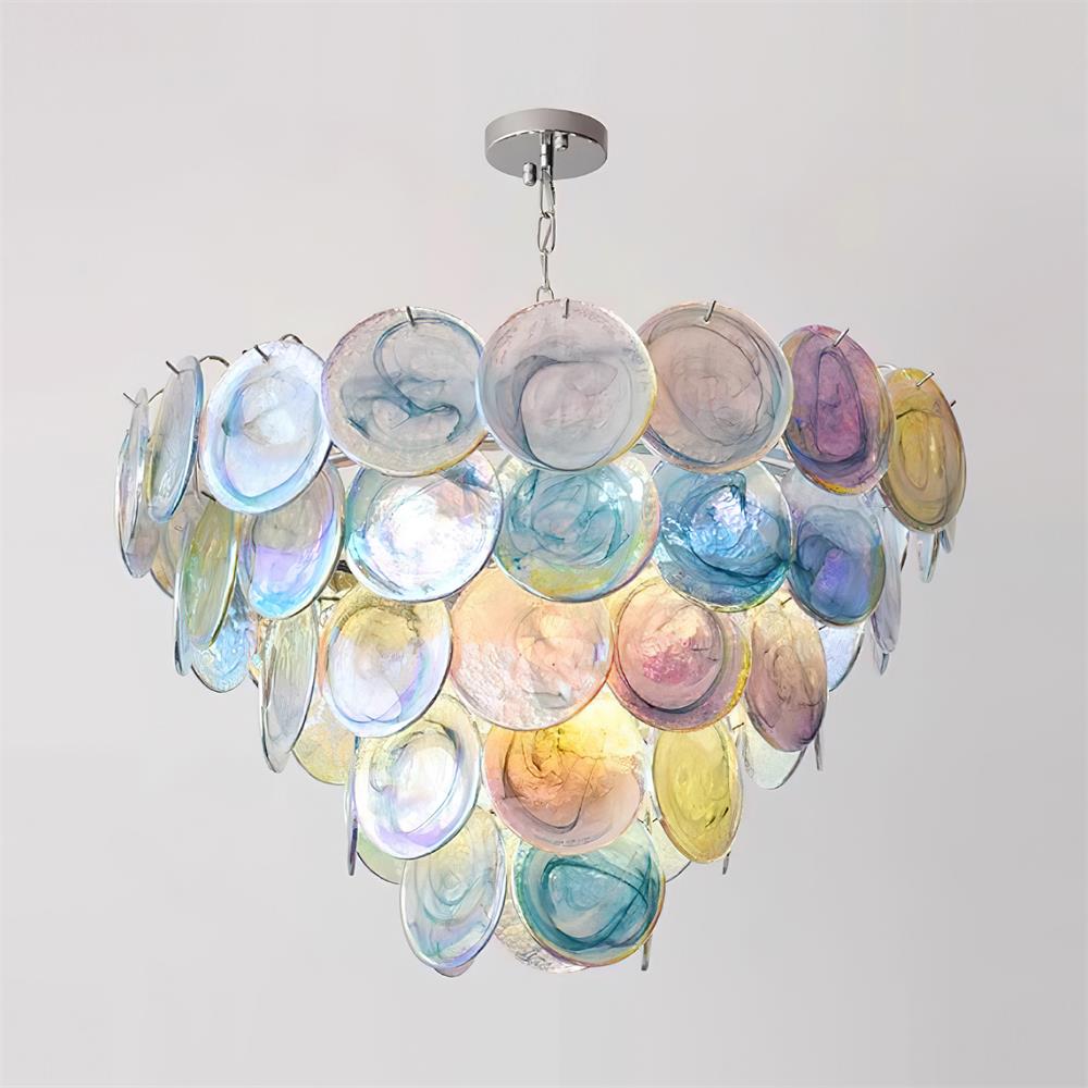 Lelaina Chandelier Hand-Blown Glass Cascade - Letslighting