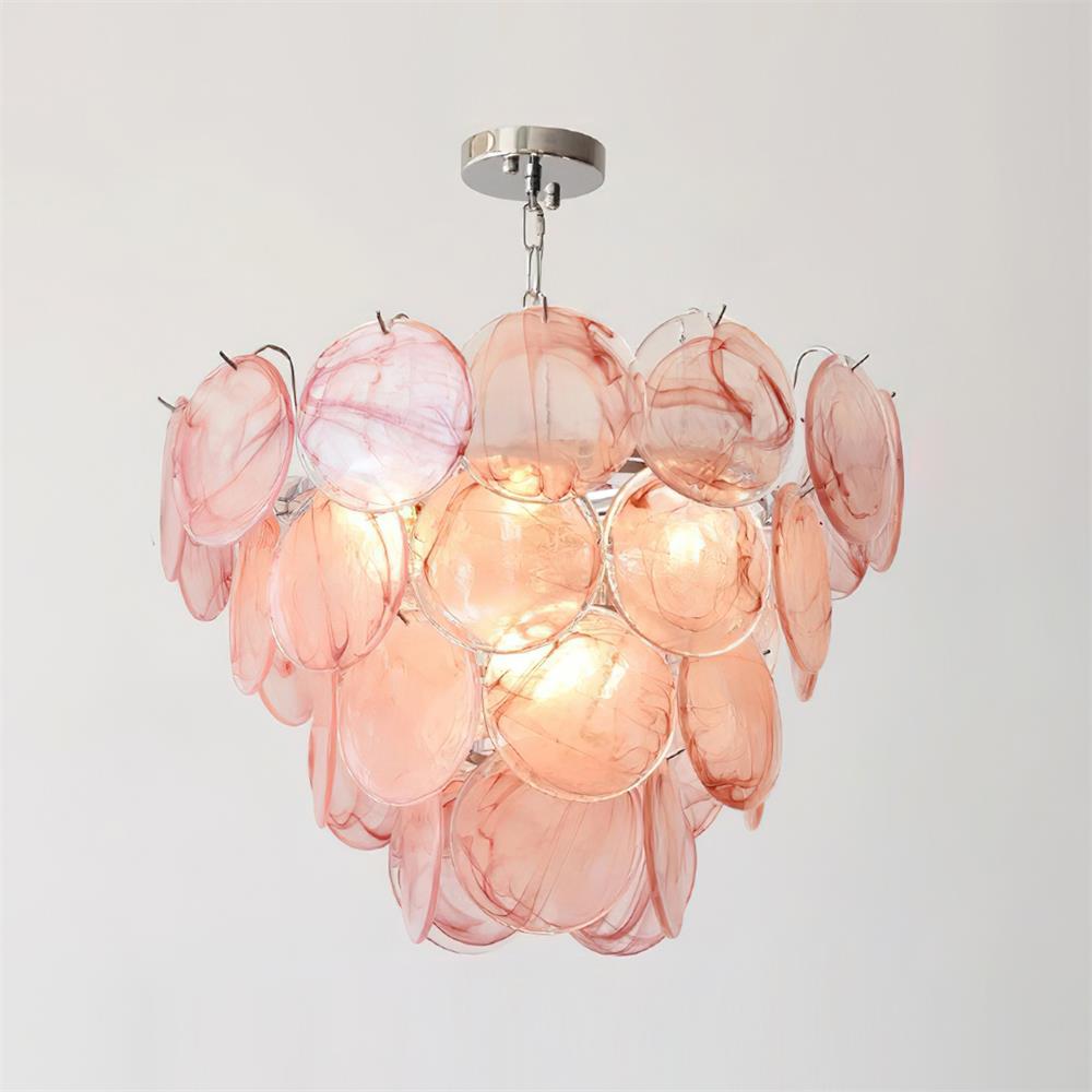 Lelaina Chandelier Hand-Blown Glass Cascade - Letslighting