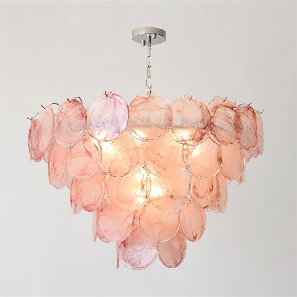 Lelaina Chandelier Hand-Blown Glass Cascade - Letslighting