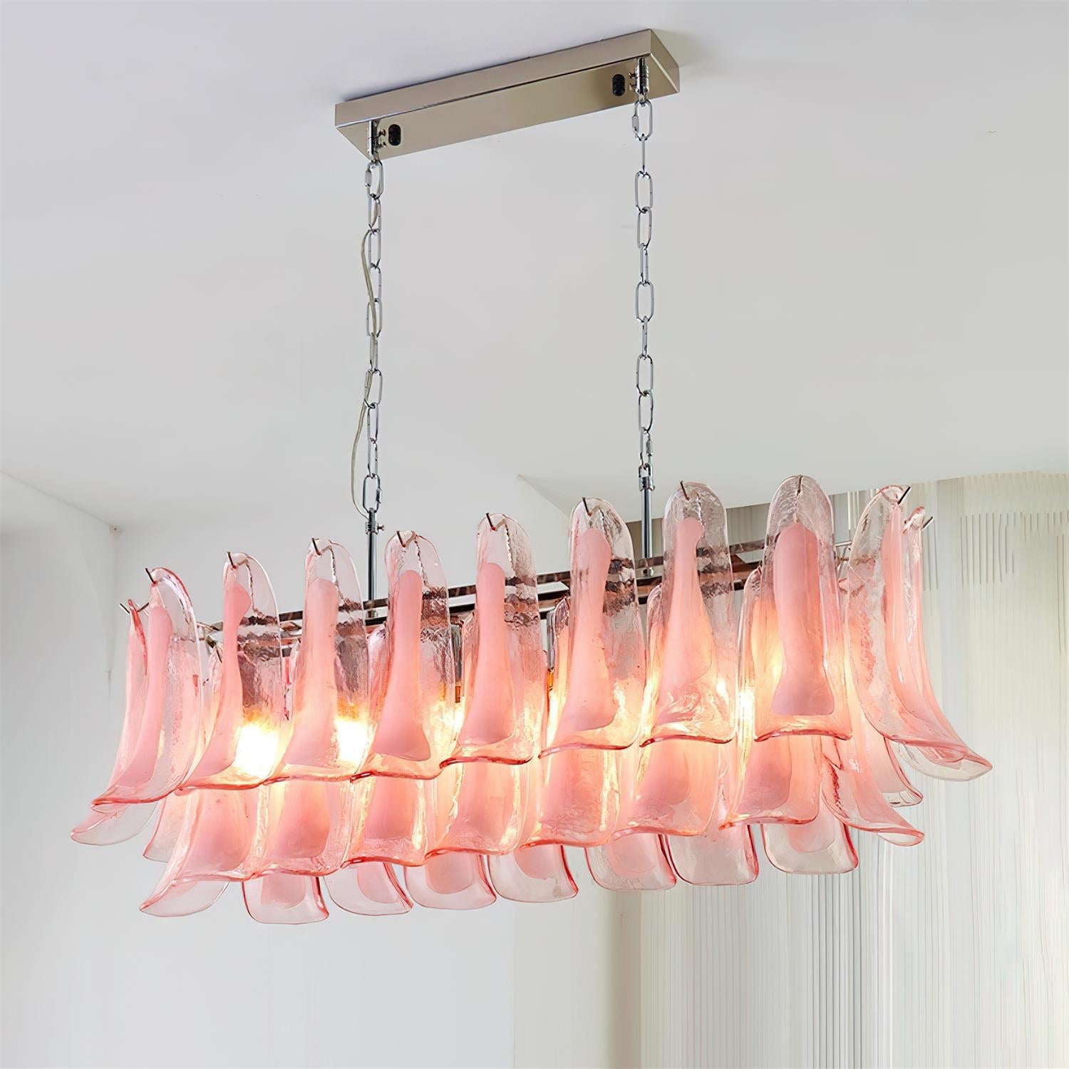 Elizabeth Murano Chandelier Rectangular