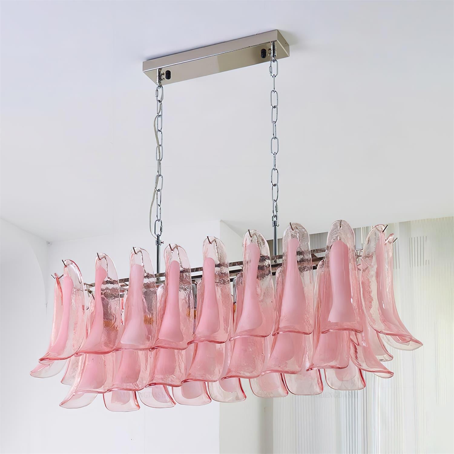 Elizabeth Murano Chandelier Rectangular
