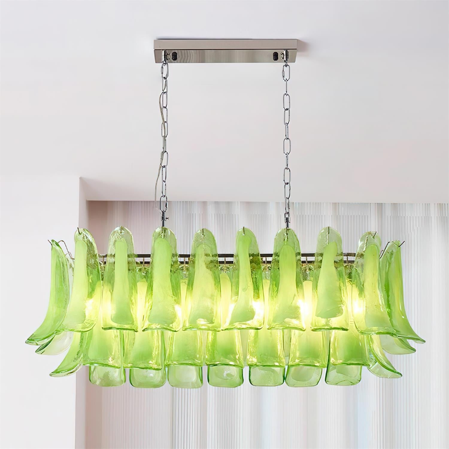 Elizabeth Murano Chandelier Rectangular