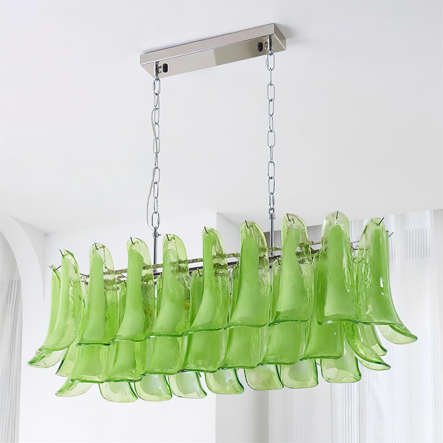 Elizabeth Murano Chandelier Rectangular
