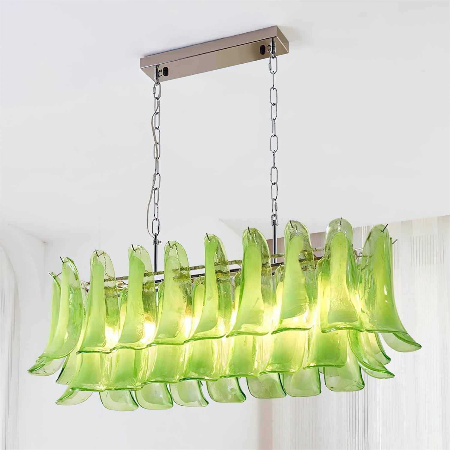 Elizabeth Murano Chandelier Rectangular