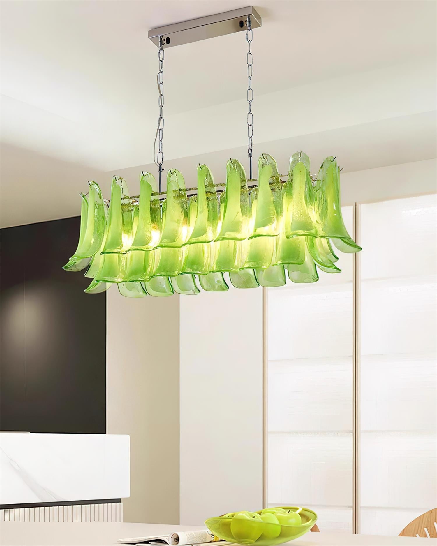 Elizabeth Murano Chandelier Rectangular