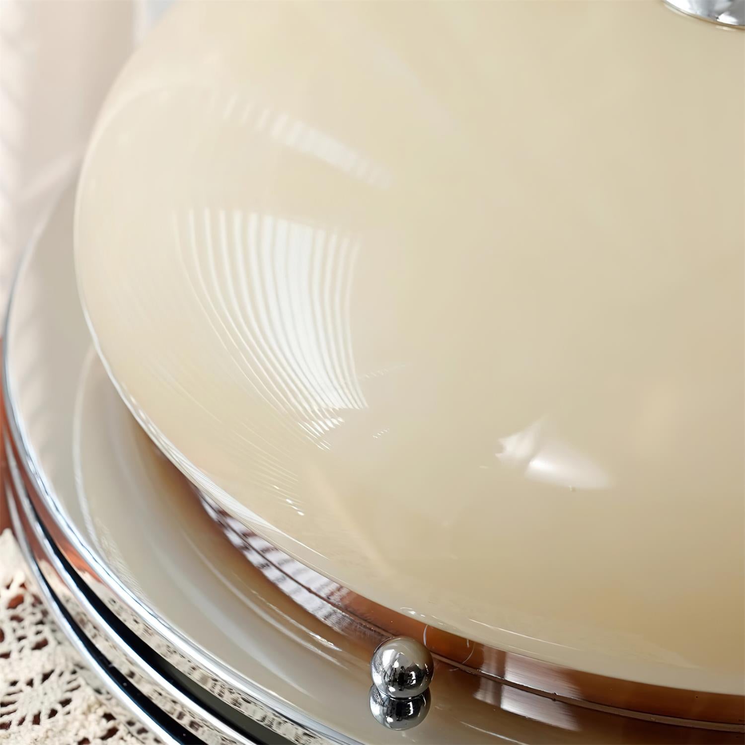 Ceiling Light Canopy and Glass Shade Classic Round Modern - Letslighting