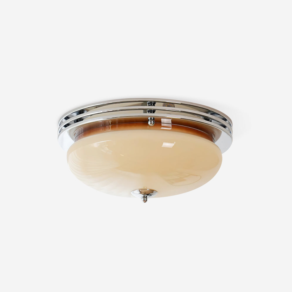 Ceiling Light Canopy and Glass Shade Classic Round Modern - Letslighting