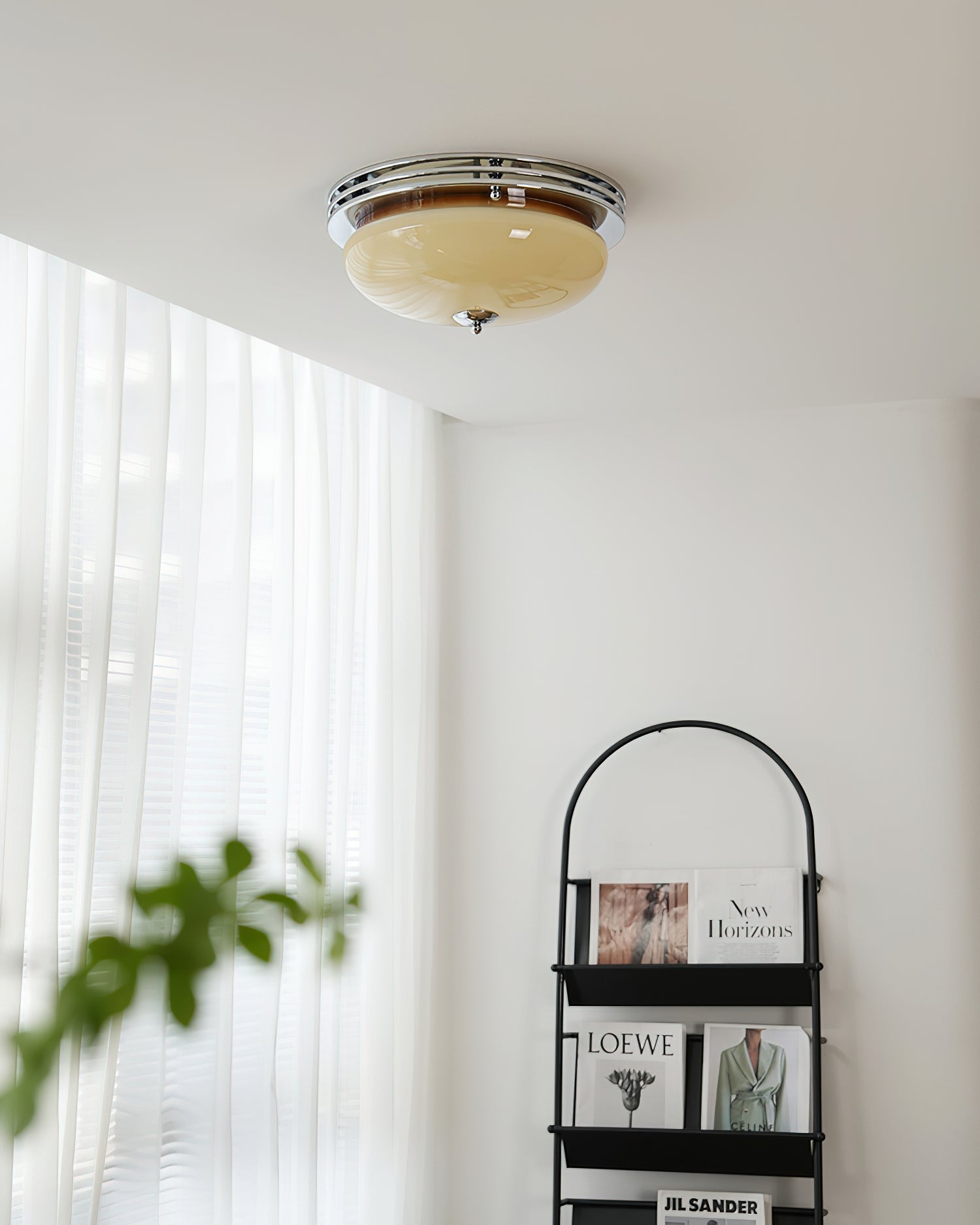 Ceiling Light Canopy and Glass Shade Classic Round Modern - Letslighting