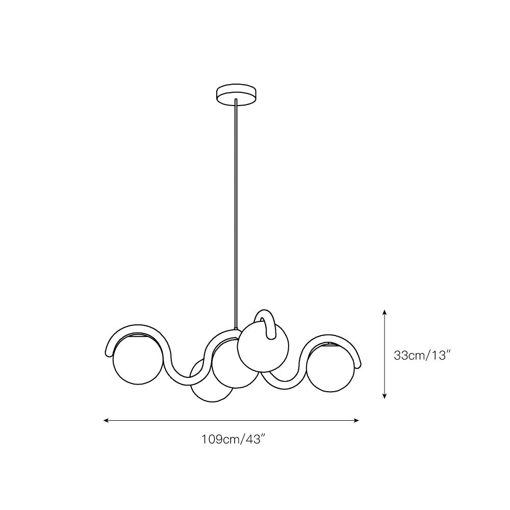 Eurvinen Creativity Elegance Art Brass Glass Chandelier - Letslighting