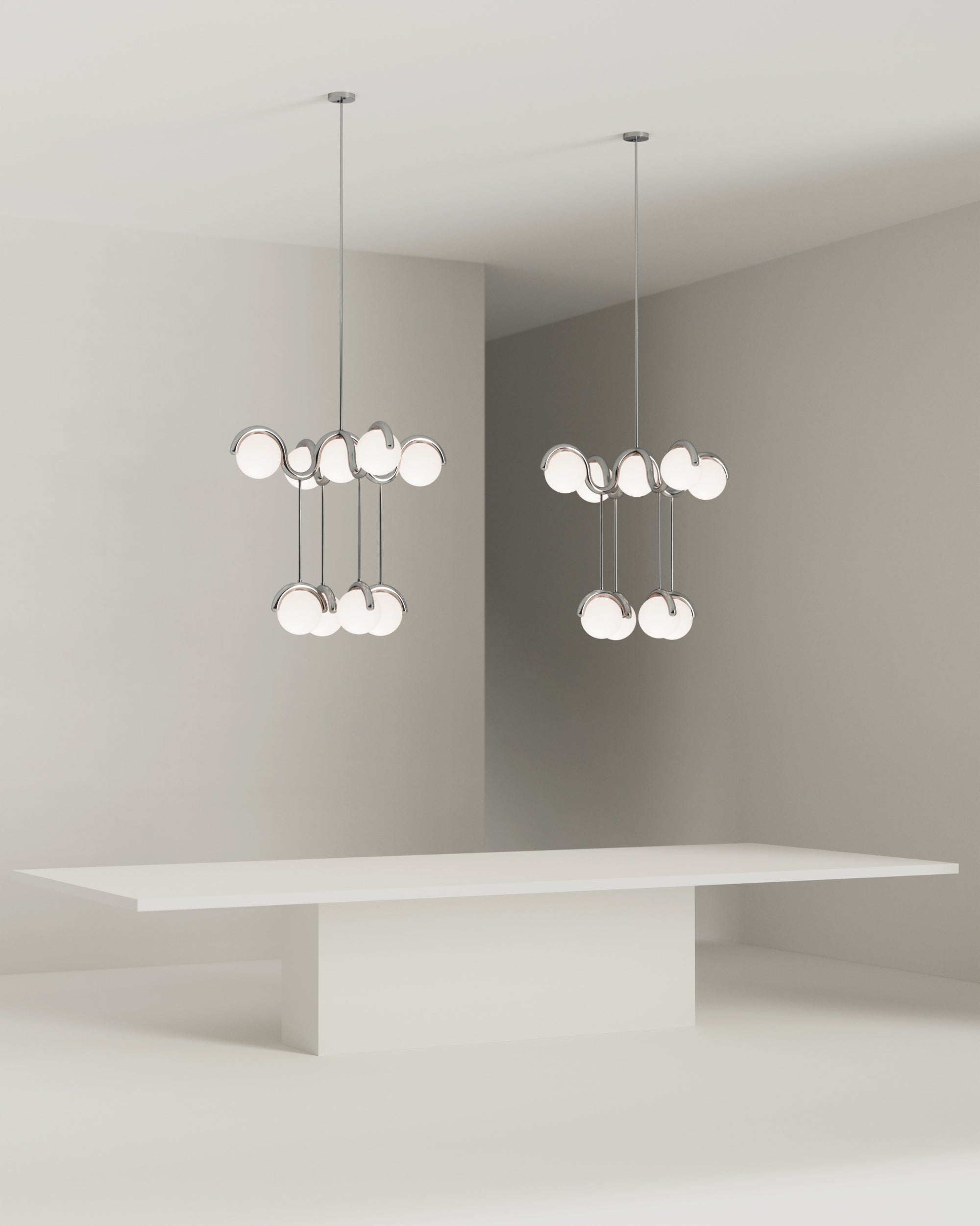 Eurvinen Creativity Elegance Art Brass Glass Chandelier - Letslighting