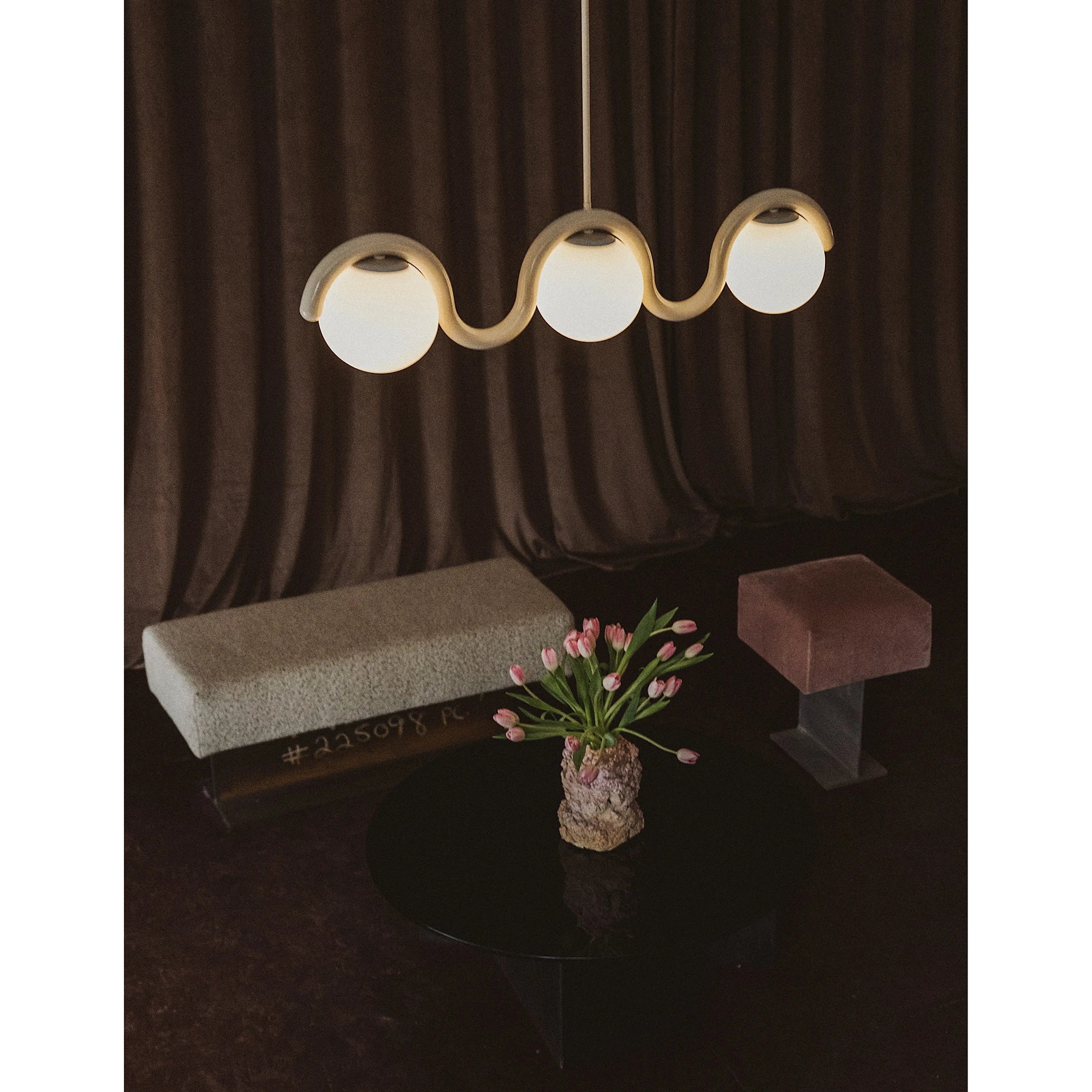 Citheis Individual Creativity Linear Glass Chandelier - Letslighting