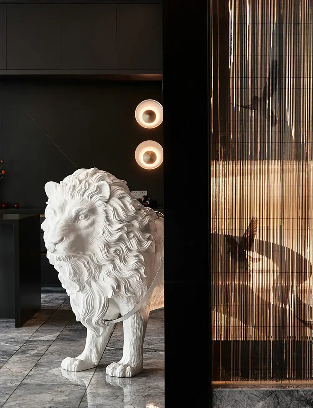 Ivsorila Lion Sculpture Floor Lamp - Letslighting