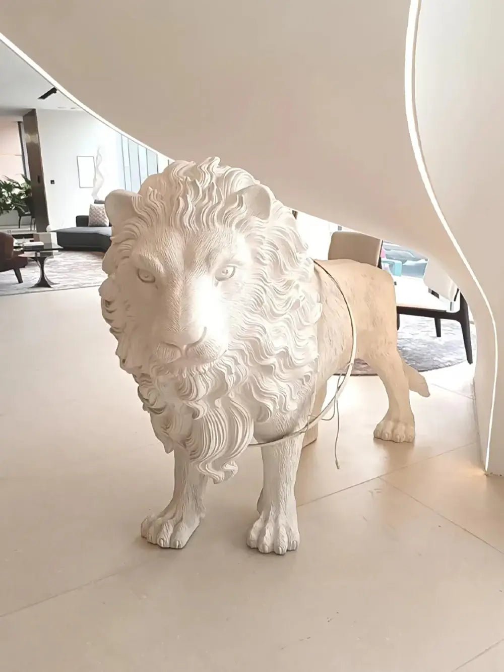 Ivsorila Lion Sculpture Floor Lamp - Letslighting