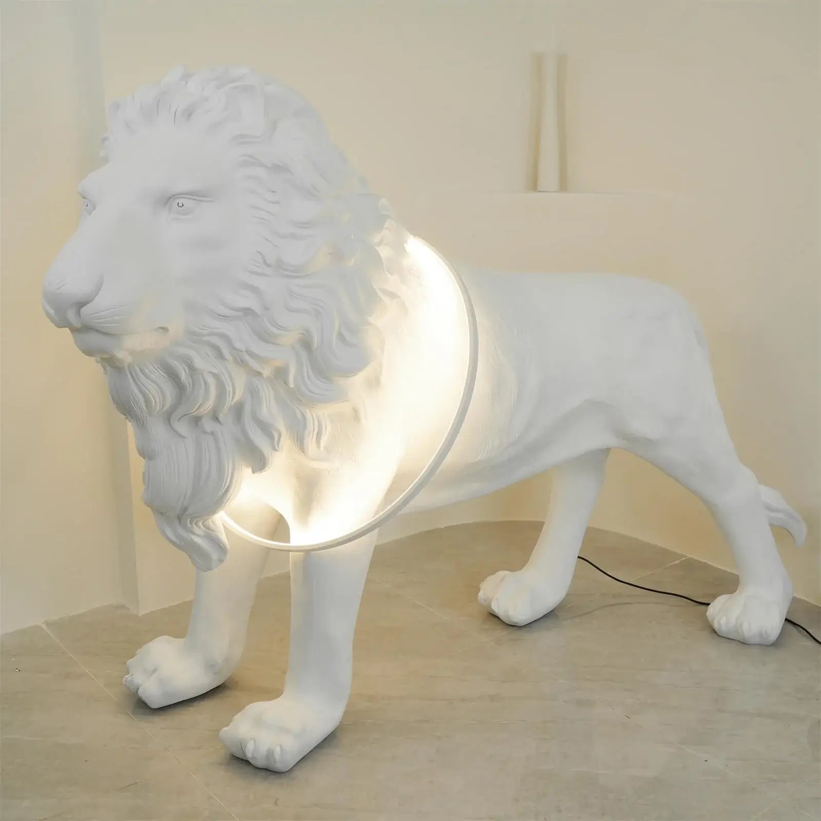 Ivsorila Lion Sculpture Floor Lamp - Letslighting