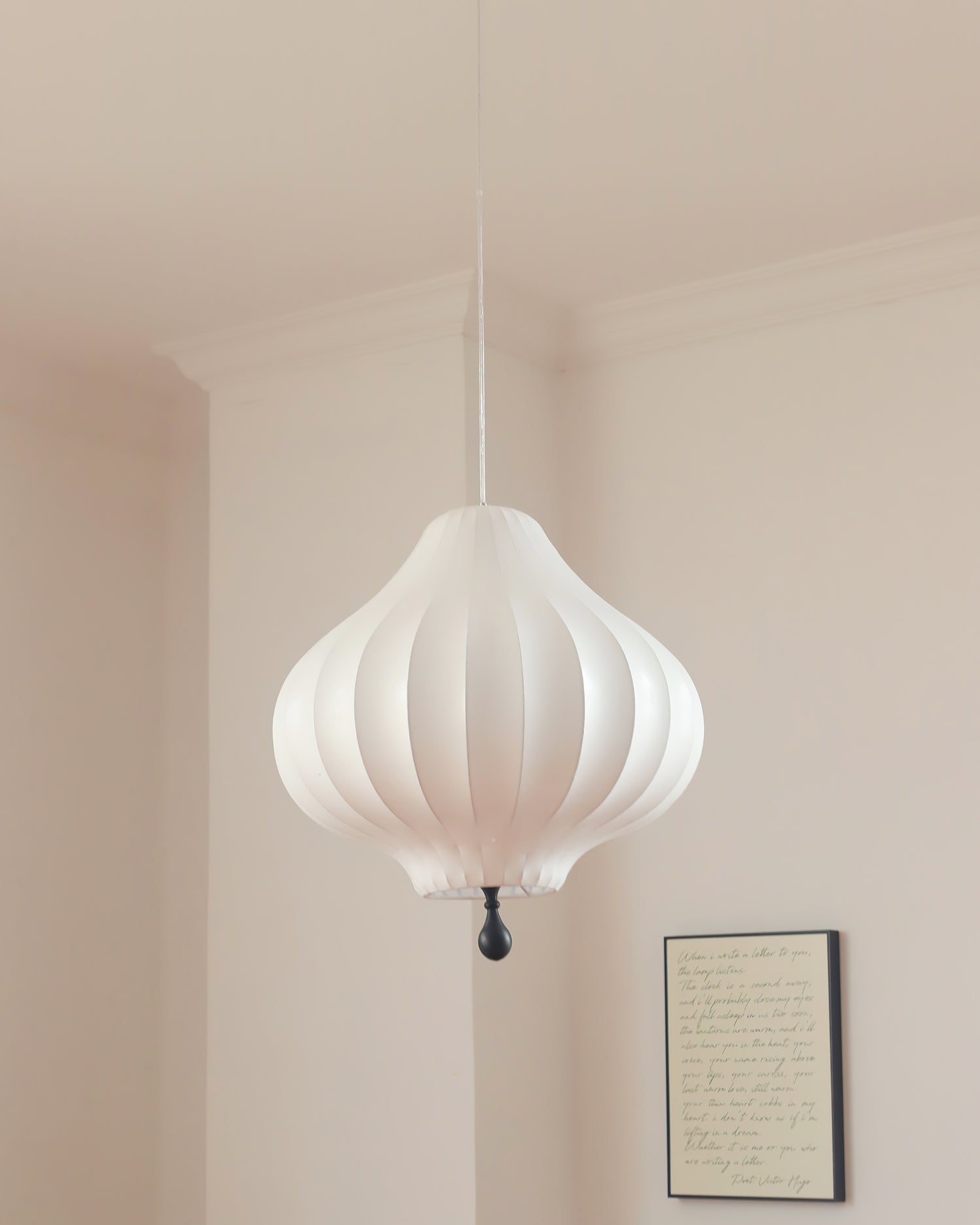 Leocadia Pendant Lamp Curved Lantern Organic - Letslighting