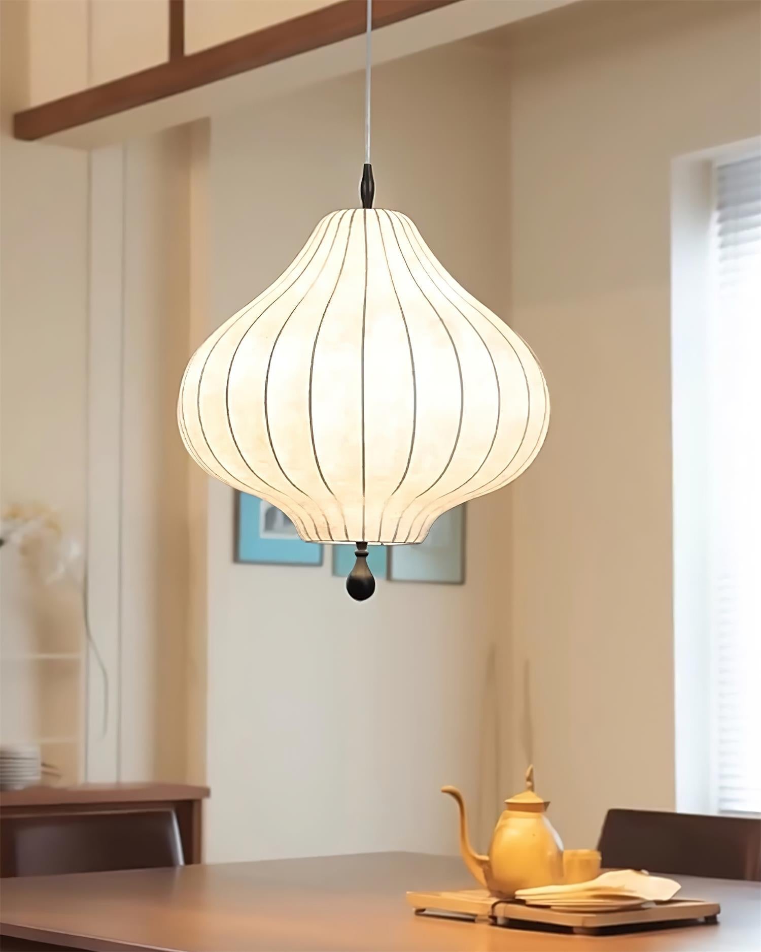 Leocadia Pendant Lamp Curved Lantern Organic - Letslighting