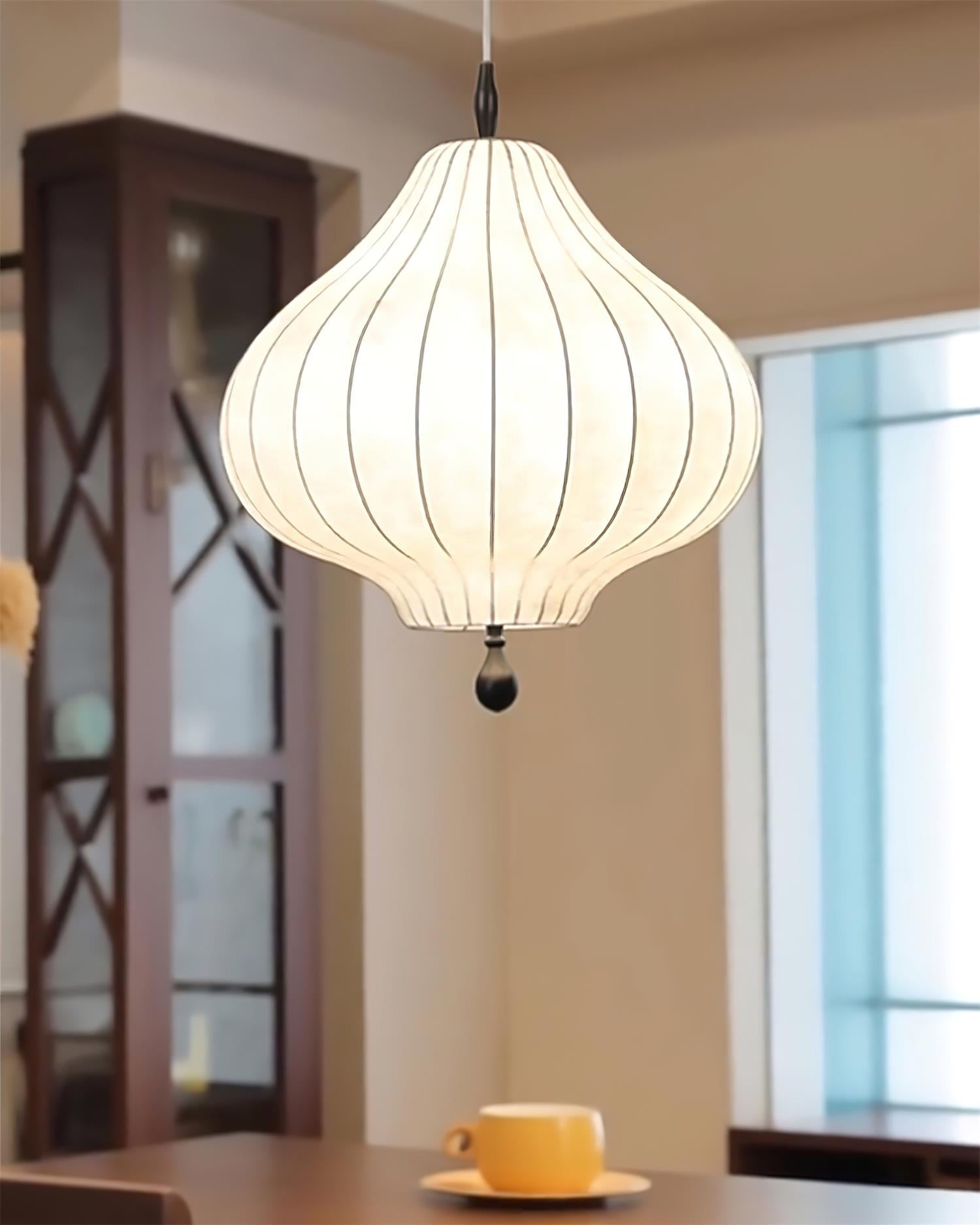 Leocadia Pendant Lamp Curved Lantern Organic - Letslighting