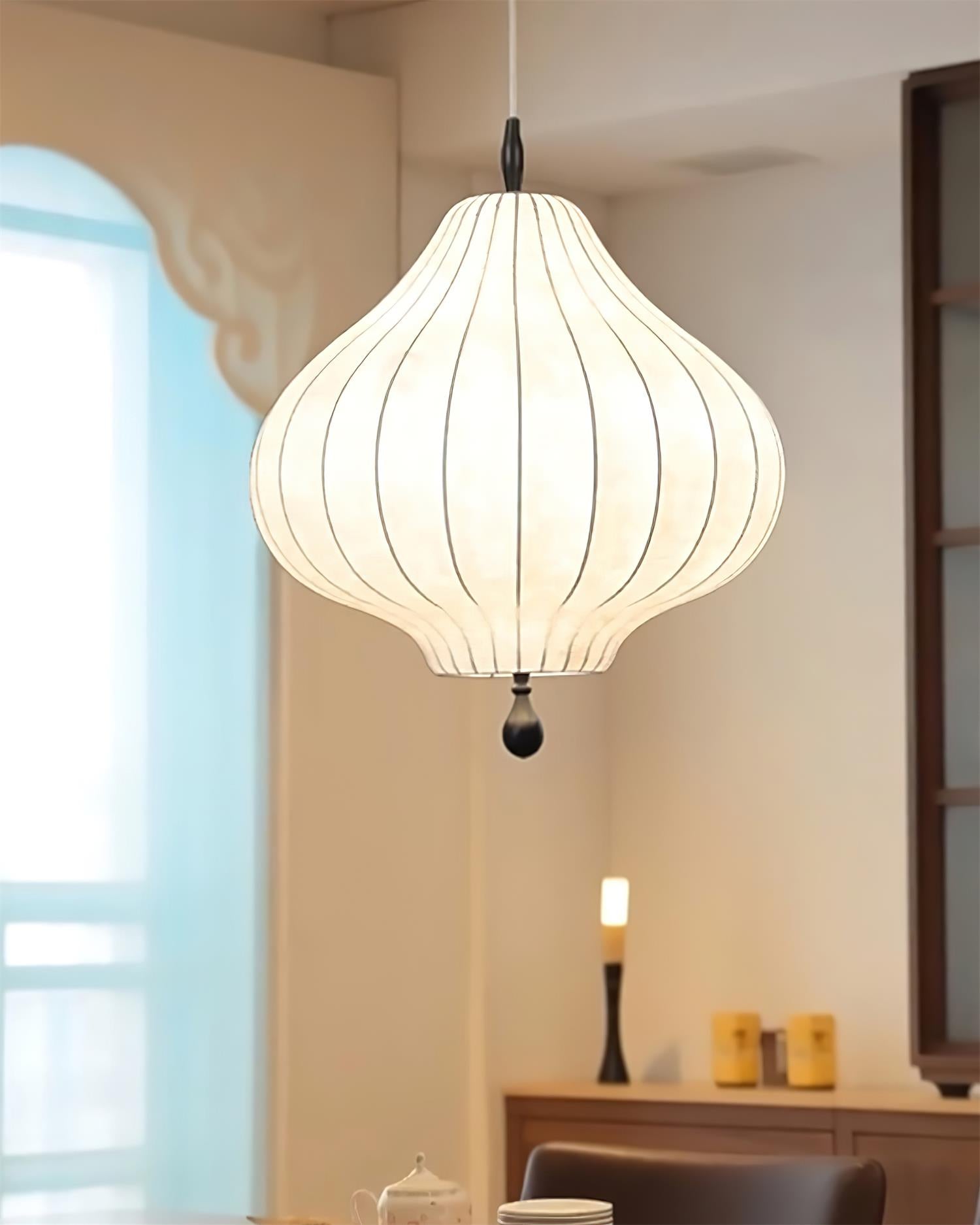 Leocadia Pendant Lamp Curved Lantern Organic - Letslighting