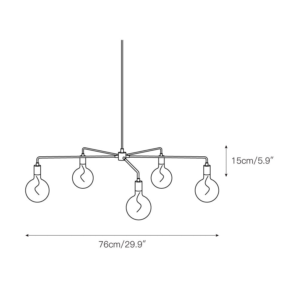Vecarisra Traditional Industrial Chandelier - Letslighting