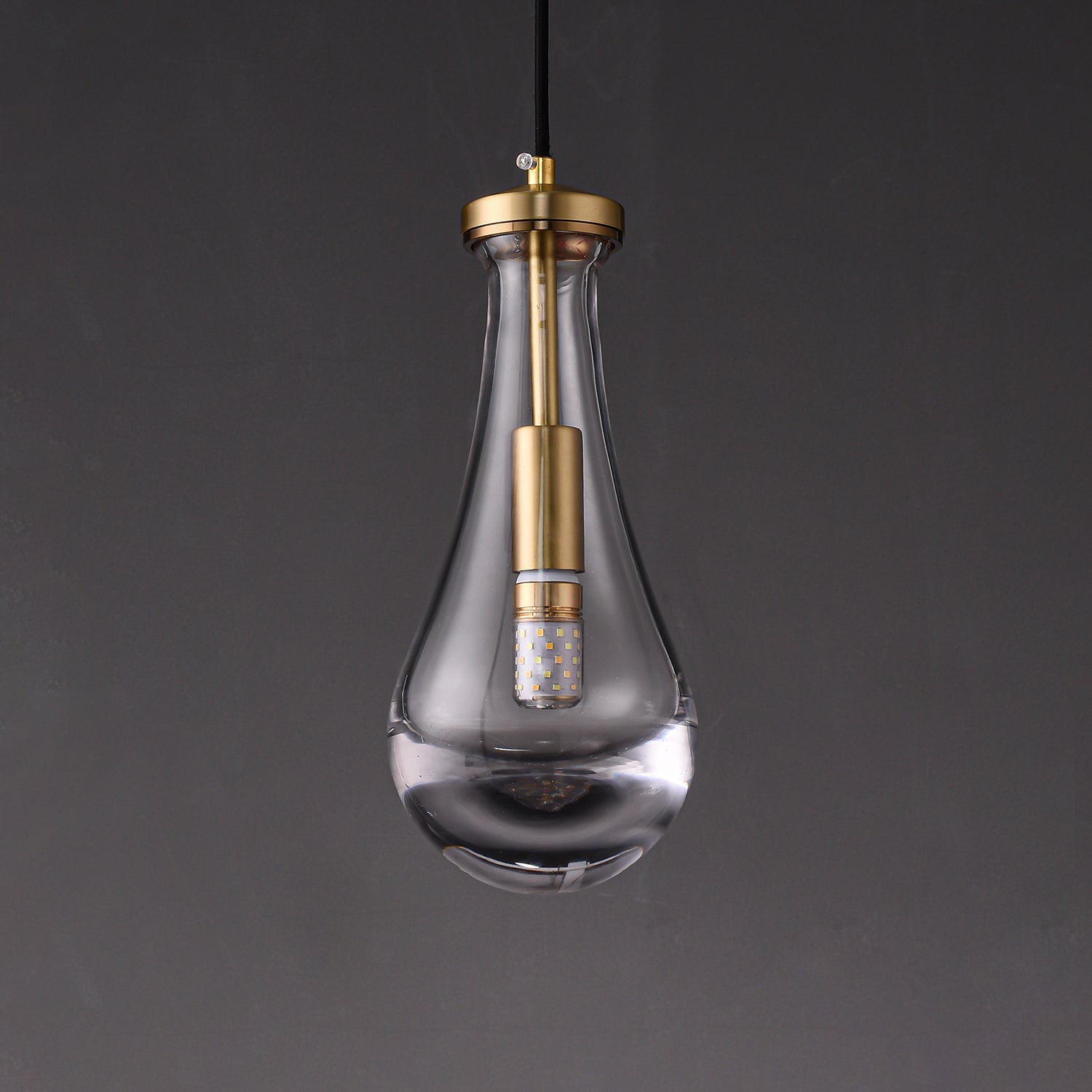 Votheor Modern Minimalist Brass Glass Pendant Lamp - Letslighting