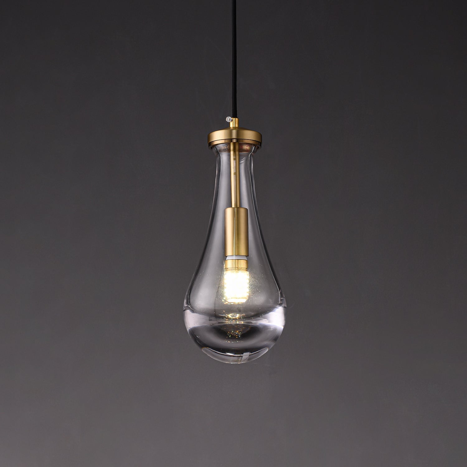 Votheor Modern Minimalist Brass Glass Pendant Lamp - Letslighting