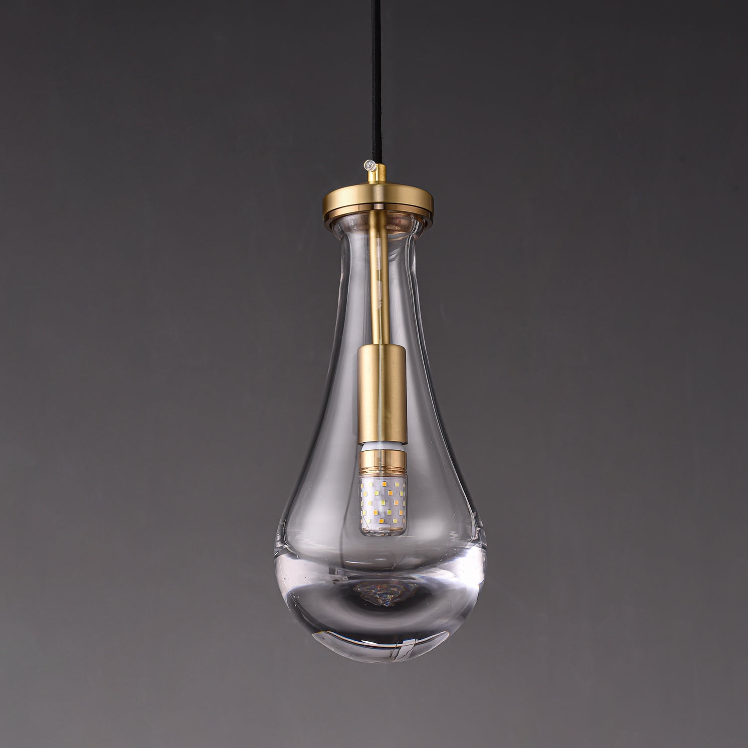 Votheor Modern Minimalist Brass Glass Pendant Lamp - Letslighting