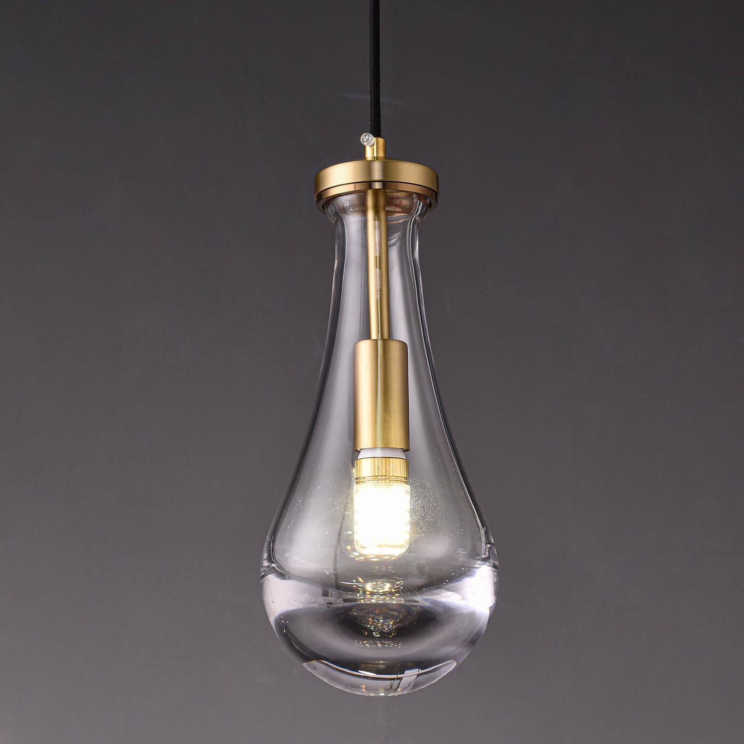 Votheor Modern Minimalist Brass Glass Pendant Lamp - Letslighting