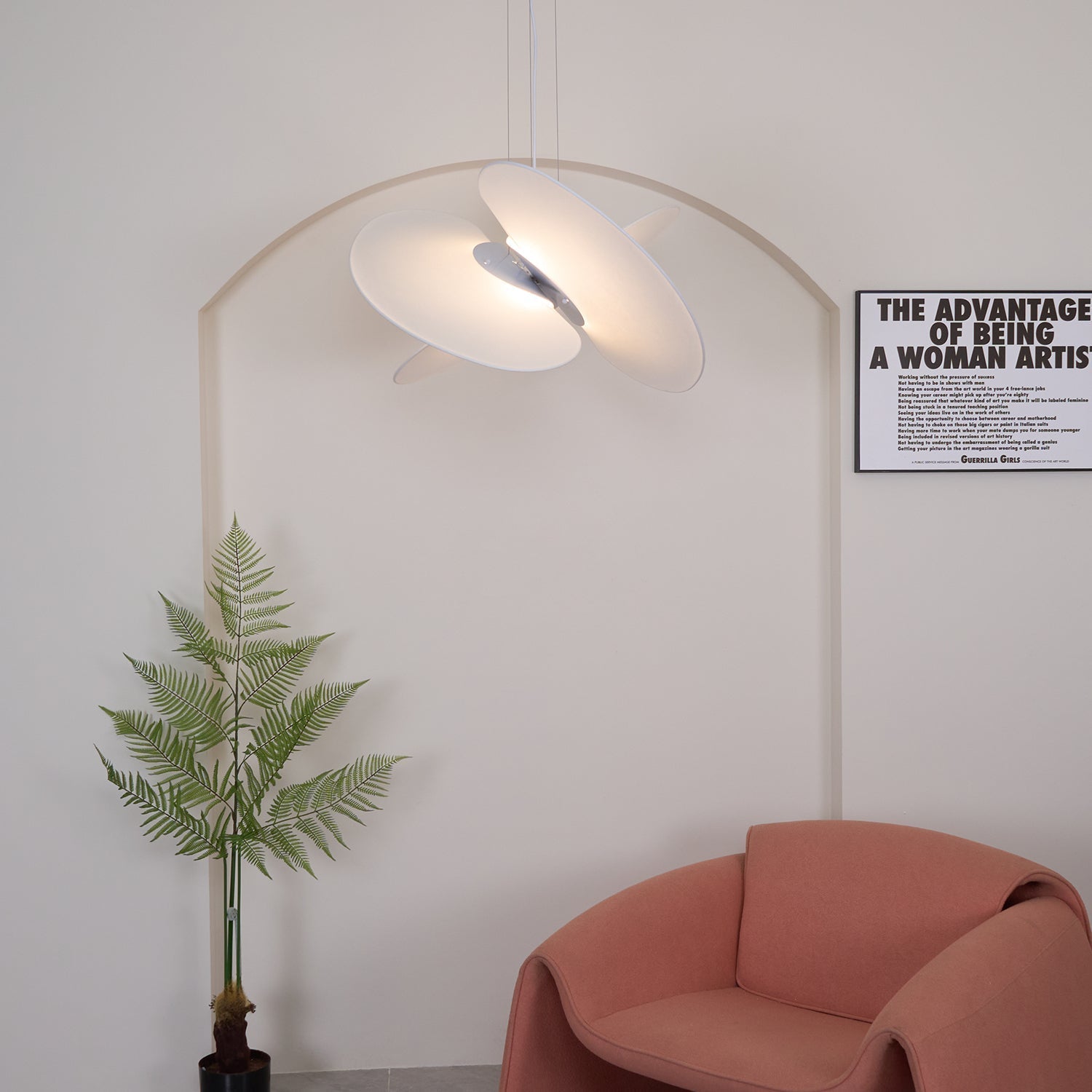 Whirl Modern Fabric Pendant Lamp - Letslighting