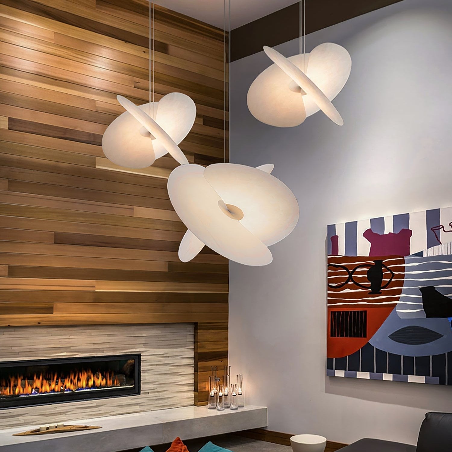 Whirl Modern Fabric Pendant Lamp - Letslighting