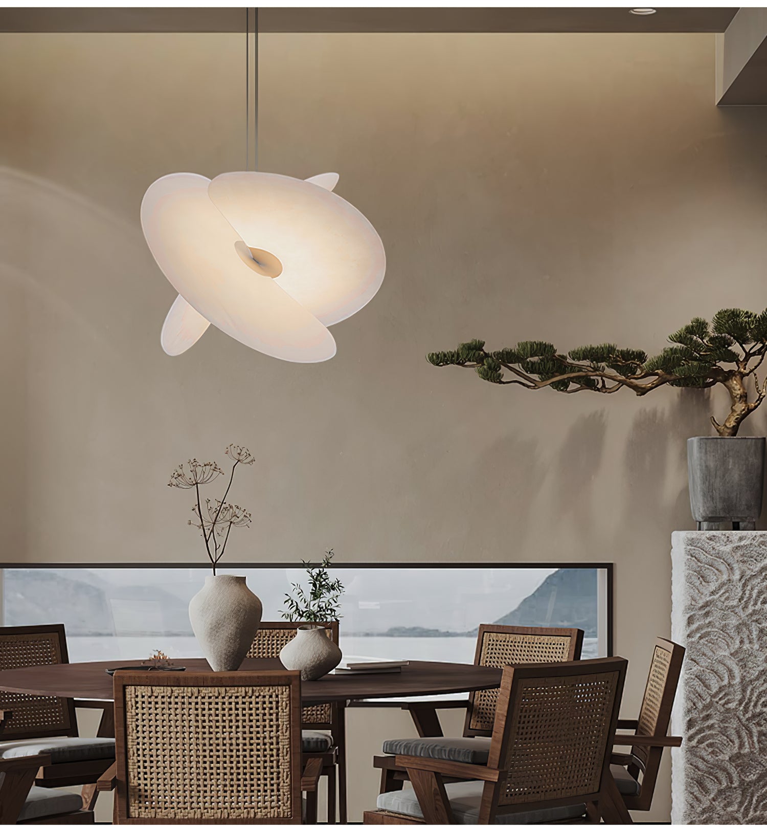 Whirl Modern Fabric Pendant Lamp - Letslighting