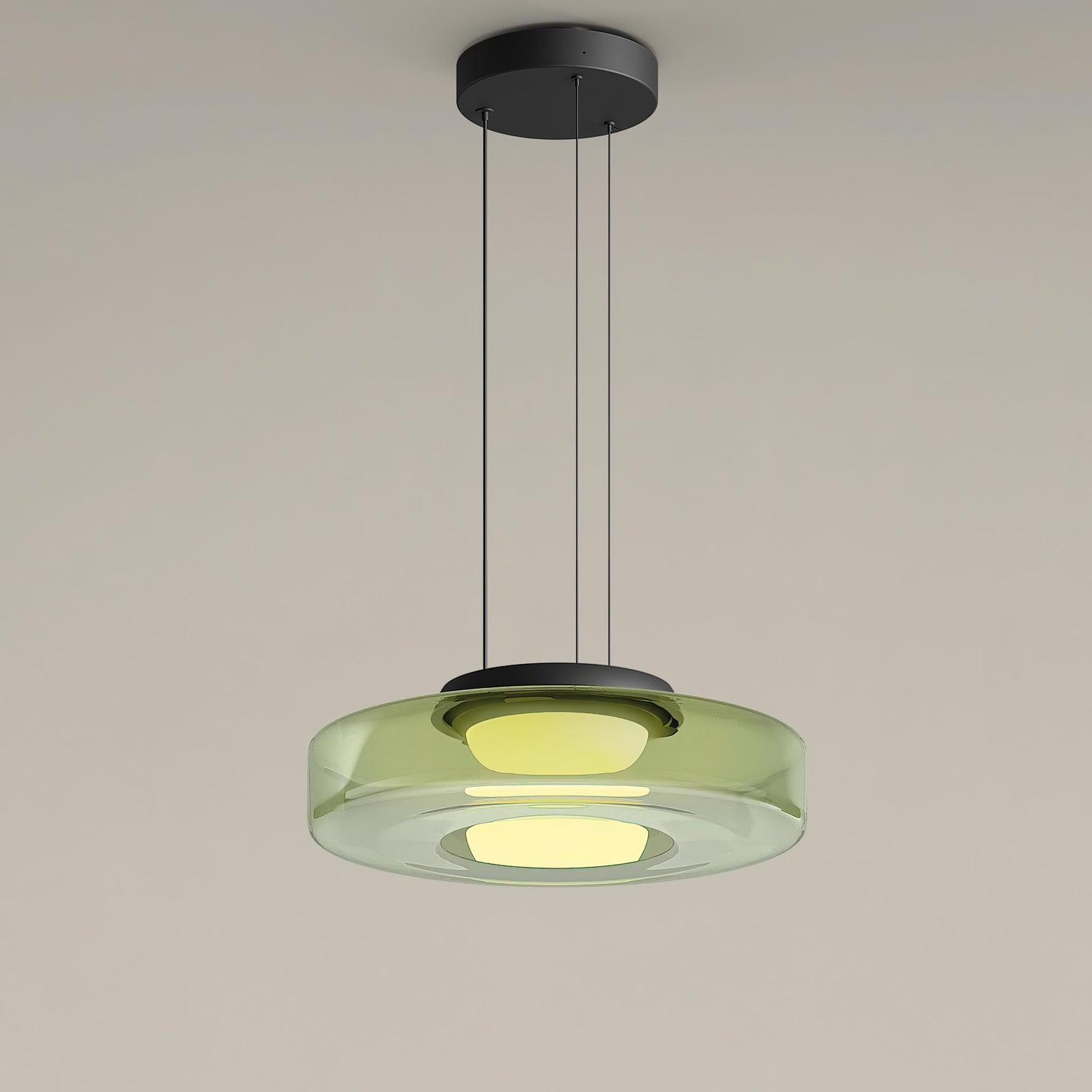 Lustra Pendant Lamp Glass Circles Multi-Level - Letslighting
