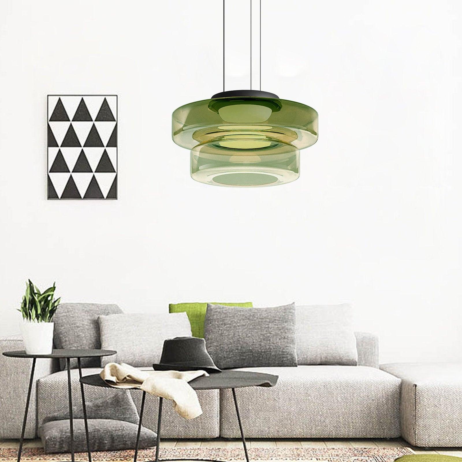 Lustra Pendant Lamp Glass Circles Multi-Level - Letslighting