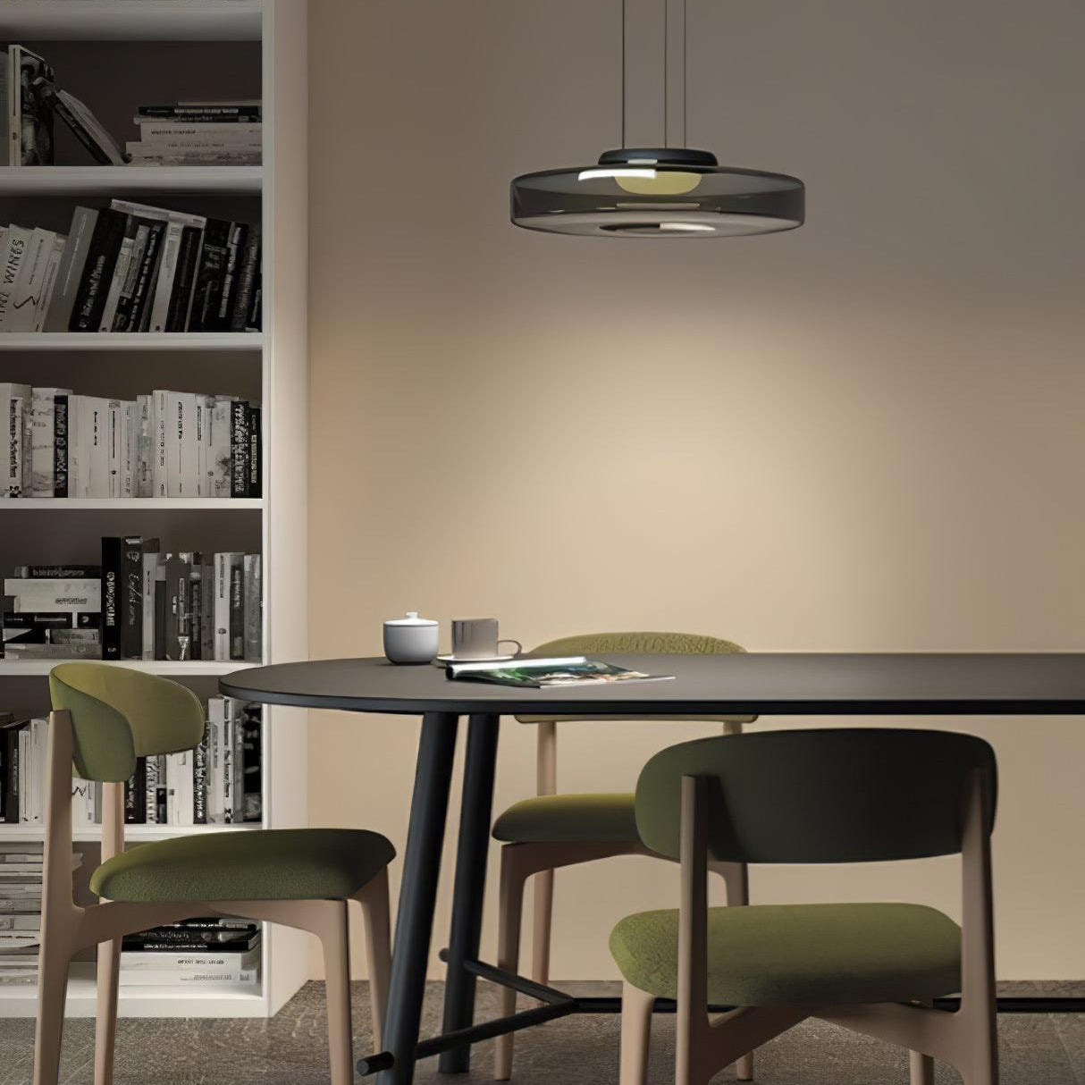 Lustra Pendant Lamp Glass Circles Multi-Level - Letslighting